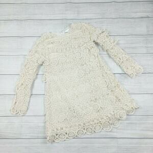 8 Posh Peanut HTF Ivory Crochet Lace Dress